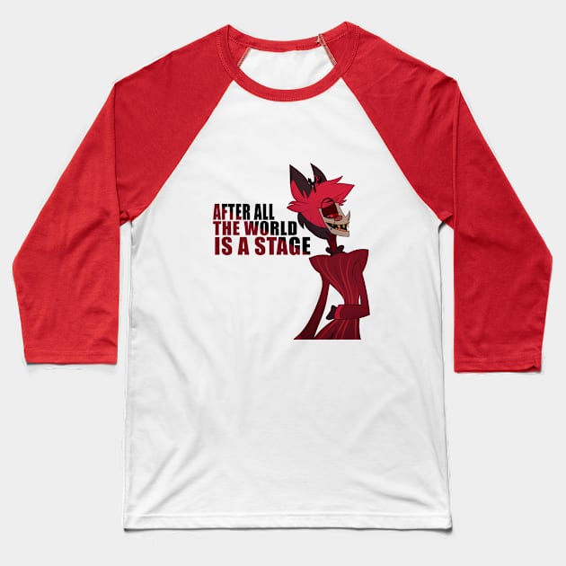 Alastor - Hazbin Hotel Baseball T-Shirt by rentaire